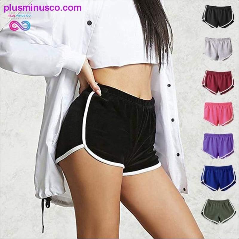Multi-colors Patchwork Fitness Casual Straight Wild Shorts - plusminusco.com