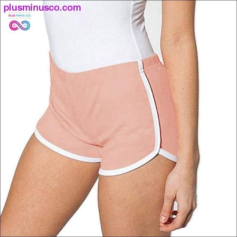 Multi-colors Patchwork Fitness Casual Straight Wild Shorts - plusminusco.com