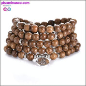 Multi-lags 108 Prayer Beads Armbånd Charm Meditation Yoga - plusminusco.com