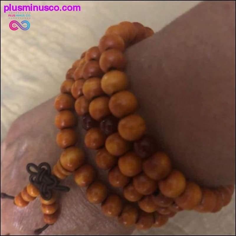 Bracelet multicouche 108 perles de prière charme méditation yoga - plusminusco.com