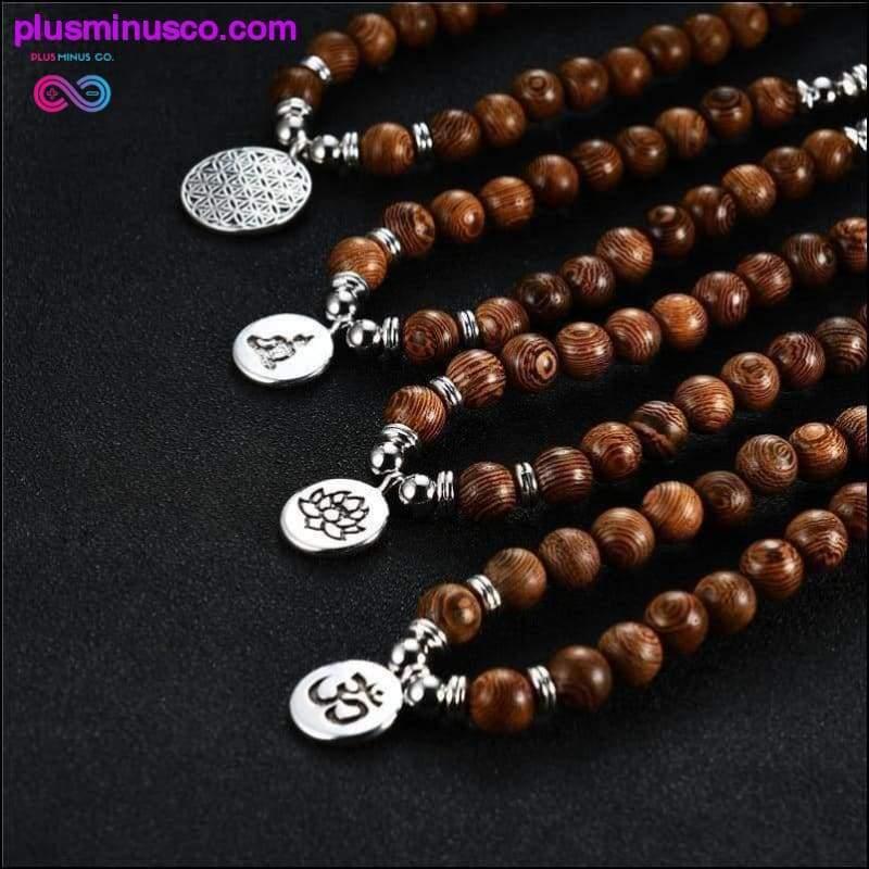 Mehrschichtiges 108-Gebetsperlen-Armband-Charm-Meditations-Yoga - plusminusco.com