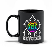 Multicolor Bitcoin Black Mugs - plusminusco.com