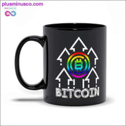 Daudzkrāsainas Bitcoin melnās krūzes - plusminusco.com