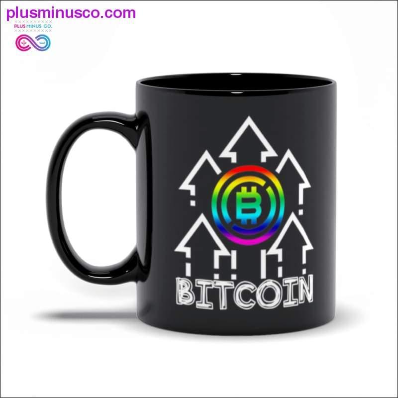 여러 가지 색상의 비트코인 ​​블랙 머그컵 - plusminusco.com
