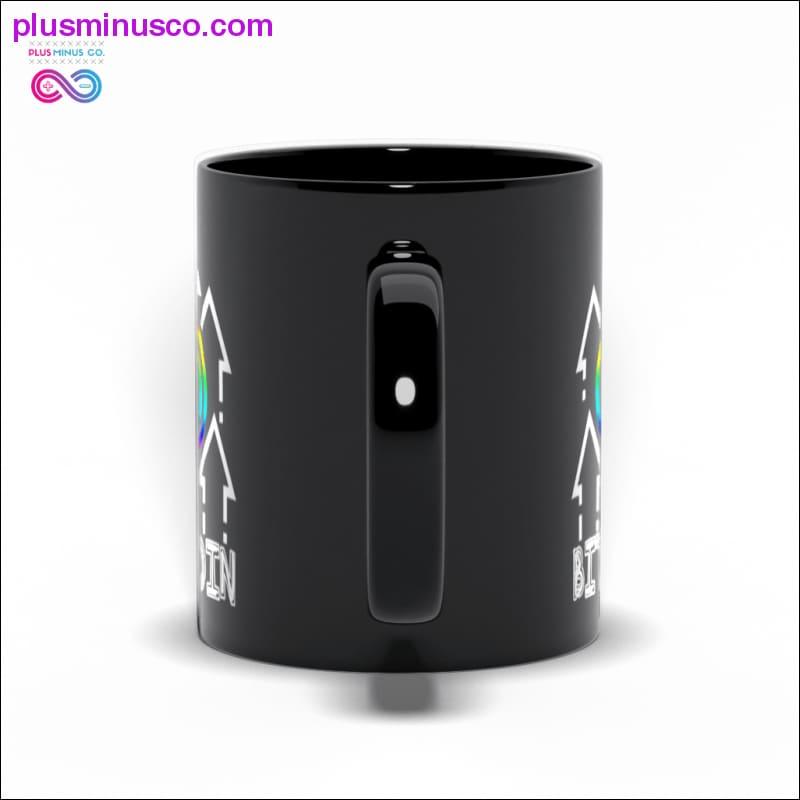 여러 가지 색상의 비트코인 ​​블랙 머그컵 - plusminusco.com
