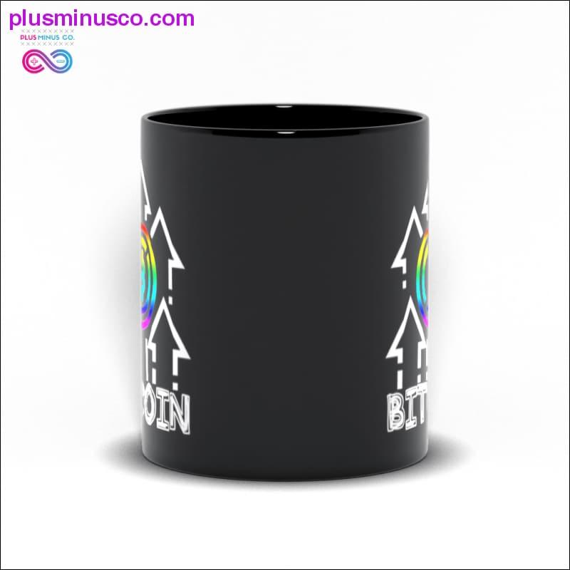 Multicolor Bitcoin Black Mugs - plusminusco.com