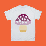 Forme de champignon | T-shirts rétro coucher de soleil - plusminusco.com