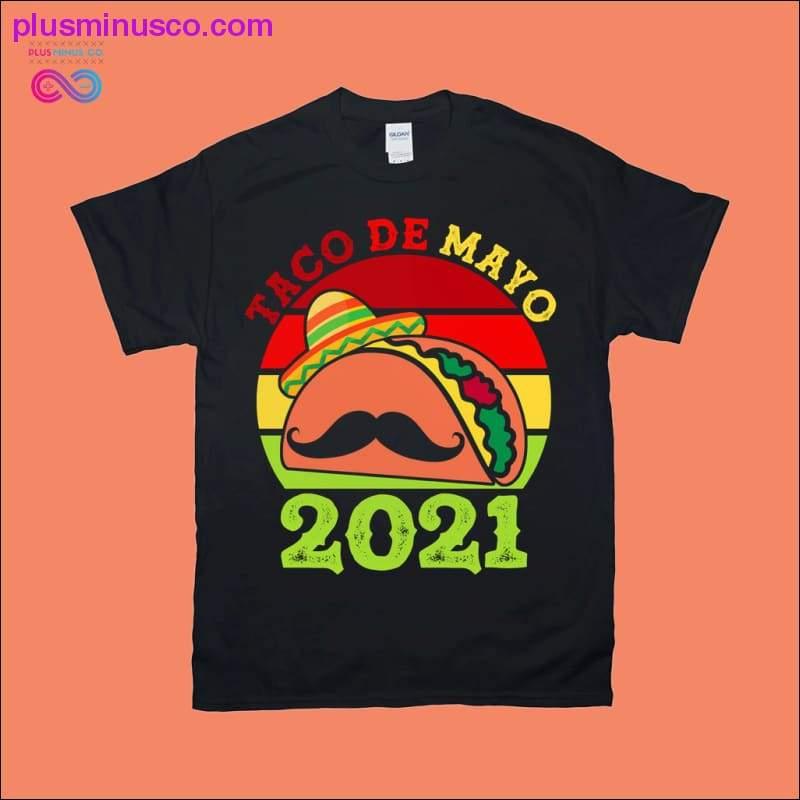 Ūsas | Taco de Mayo 2021 | Retro saulrieta T-krekli - plusminusco.com
