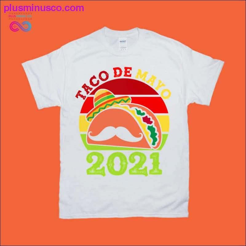 Ūsas | Taco de Mayo 2021 | Retro saulrieta T-krekli - plusminusco.com