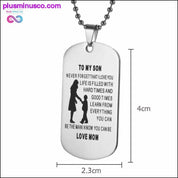 My Son Tag Dog Collar Stainless Steel Mother son Pendant - plusminusco.com