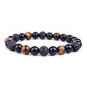 Natural Black Obsidian Hematite Tiger Eye Beads Bracelets Men for Magnetic Health Protection Women Jewelry Pulsera Hombre - plusminusco.com