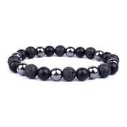 Natural Black Obsidian Hematite Tiger Eye Beads Bracelets Men for Magnetic Health Protection Women Jewelry Pulsera Hombre - plusminusco.com