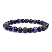 Natural Black Obsidian Hematite Tiger Eye Beads Bracelets Men for Magnetic Health Protection Women Jewelry Pulsera Hombre - plusminusco.com