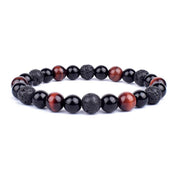 Natural Black Obsidian Hematite Tiger Eye Beads Bracelets Men for Magnetic Health Protection Women Jewelry Pulsera Hombre - plusminusco.com