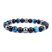 Natural Black Obsidian Hematite Tiger Eye Beads Bracelets Men for Magnetic Health Protection Women Jewelry Pulsera Hombre - plusminusco.com