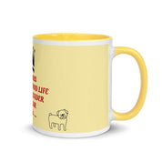 Natural leader, popular, showbiz, lives the good life, Leo qualities mug with Color Inside ideal gift for August born leo, Leo Sign Mug, - plusminusco.com