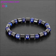 Natural Tiger Eye Hematite Men Bracelets Set Magnetic Health - plusminusco.com