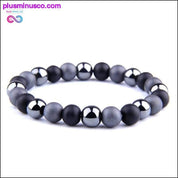 Natural Tiger Eye Hematite Men Bracelets Set Magnetic Health - plusminusco.com