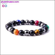 Natural Tiger Eye Hematite Men Bracelets Set Magnetic Health - plusminusco.com