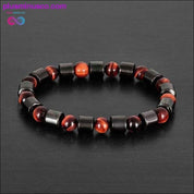 Natural Tiger Eye Hematite Men Bracelets Set Magnetic Health - plusminusco.com