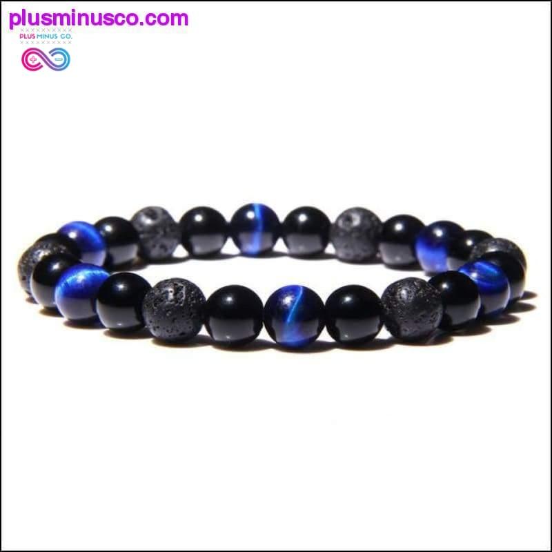 Natural Tiger Eye Hematite Men Bracelets Set Magnetic Health - plusminusco.com