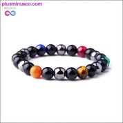 Natural Tiger Eye Hematite Men Bracelets Set Magnetic Health - plusminusco.com