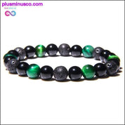 Natural Tiger Eye Hematite Men Bracelets Set Magnetic Health - plusminusco.com