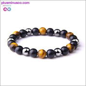 Natural Tiger Eye Hematite Men Bracelets Set Magnetic Health - plusminusco.com