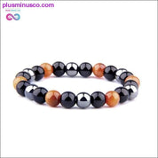 Natural Tiger Eye Hematite Men Bracelets Set Magnetic Health - plusminusco.com