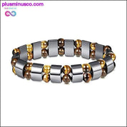 Natural Tiger Eye Hematite Men Bracelets Set Magnetic Health - plusminusco.com