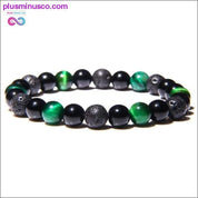 Natural Tiger Eye Hematite Men Bracelets Set Magnetic Health - plusminusco.com
