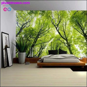 Nature Wall Tapestry Tree Forest Starry Sky Psychedelic - plusminusco.com