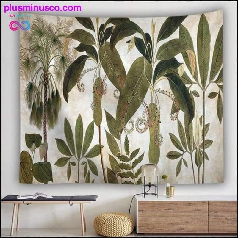 Nature Wall Tapestry Tree Forest Starry Sky Psychedelic - plusminusco.com