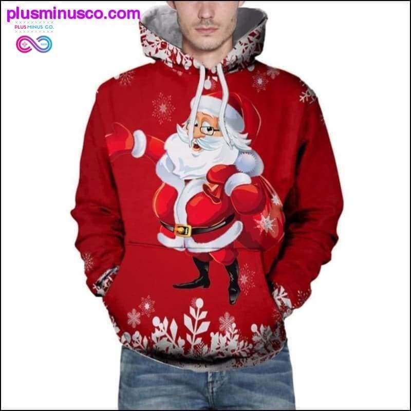Nuevas sudaderas con capucha navideñas en 3D, jersey informal para hombres y mujeres - plusminusco.com