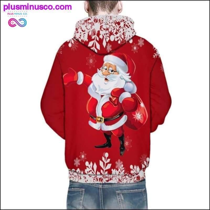 Nowe świąteczne bluzy z kapturem 3D, męskie/damskie, na co dzień – plusminusco.com