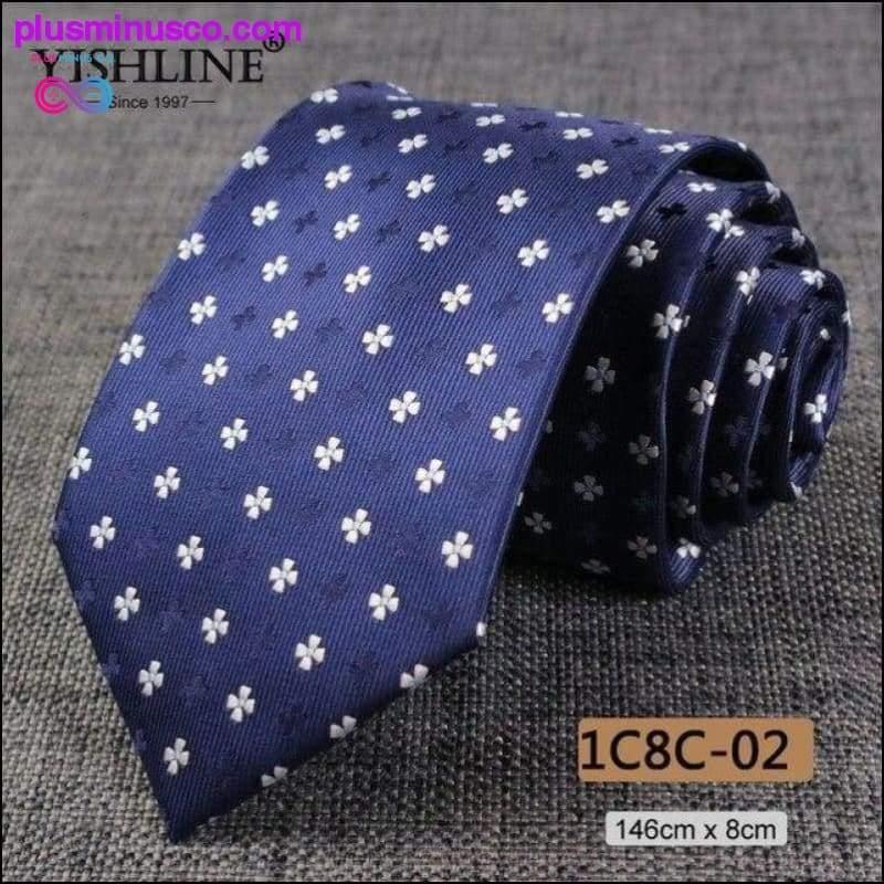 NEW 8CM Men Ties Fashion Paisley Pattern High Quality - plusminusco.com
