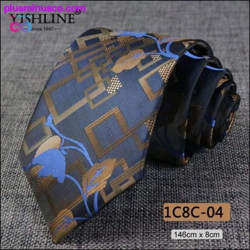 NEW 8CM Men Ties Fashion Paisley Pattern High Quality - plusminusco.com