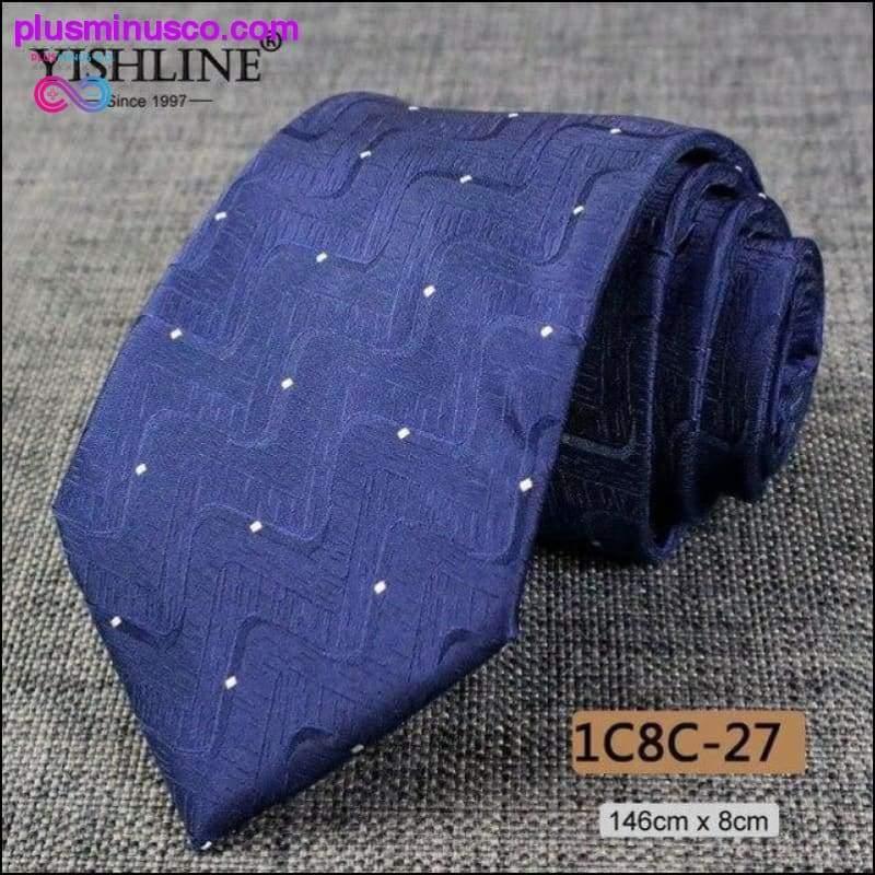 NEW 8CM Men Ties Fashion Paisley Pattern High Quality - plusminusco.com