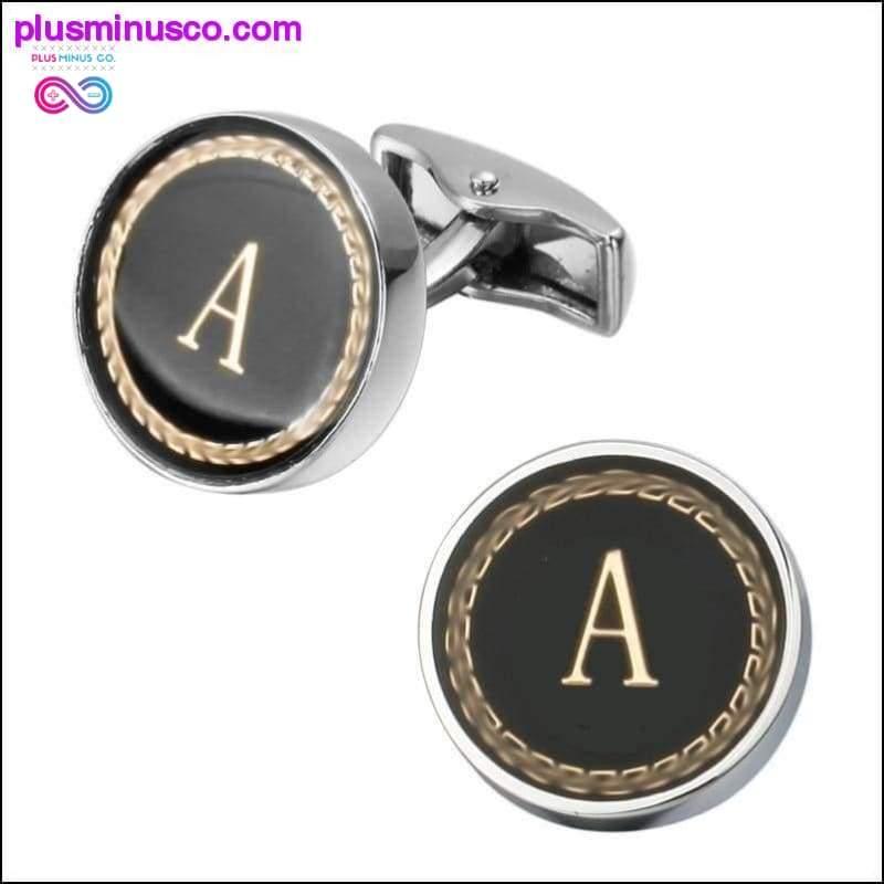 New Arrival Fashion Letter A D R H M Cufflinks The English - plusminusco.com