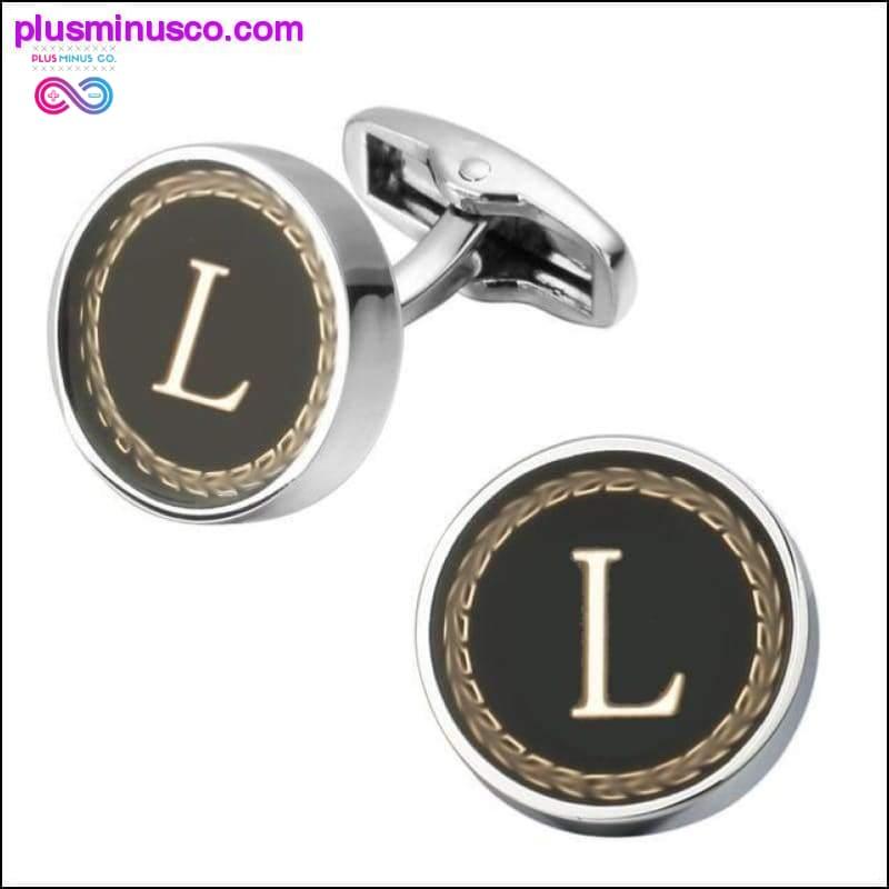New Arrival Fashion Letter A D R H M Cufflinks The English - plusminusco.com