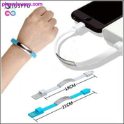 New Fashion USB Wrist Band Bracelet Data Sync Cable Charger - plusminusco.com