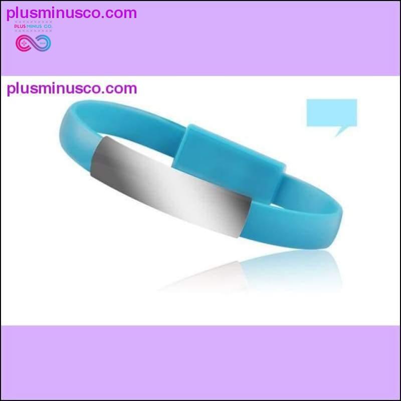 New Fashion USB Wrist Band Bracelet Data Sync Cable Charger - plusminusco.com