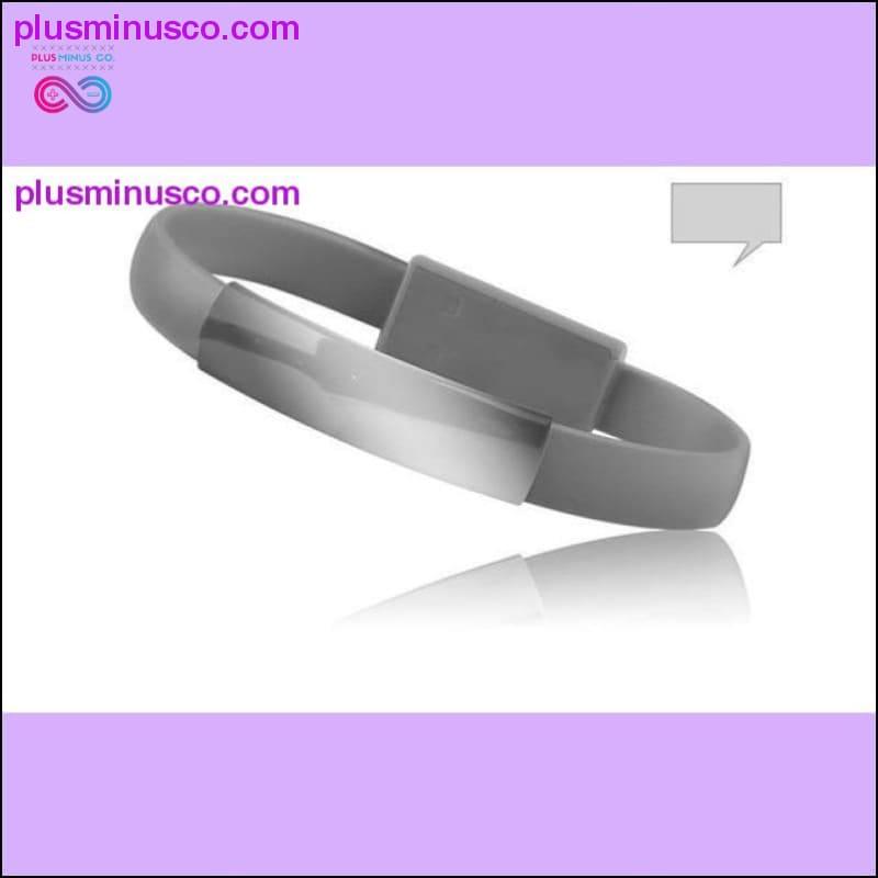 New Fashion USB Wrist Band Bracelet Data Sync Cable Charger - plusminusco.com