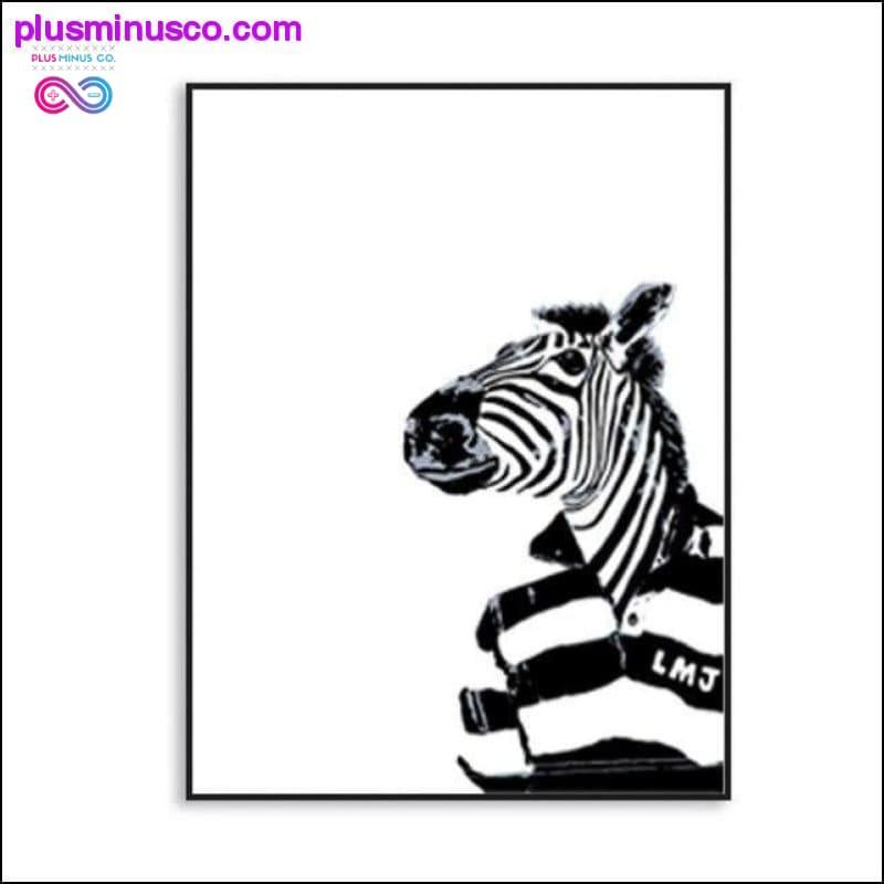 New Nordic black and white simple animal alphabet plant - plusminusco.com