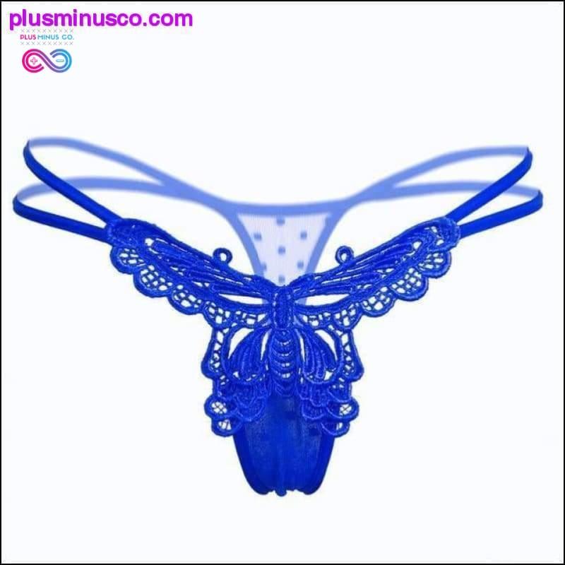 Seksowne majtki damskie w nowym stylu z wydrążonymi motylkami Zobacz - plusminusco.com