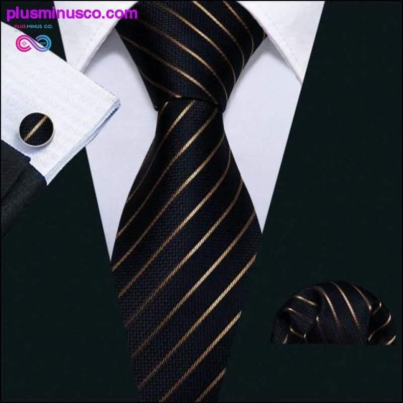 Nueva corbata de boda para hombre Corbatas de diseñador de moda a rayas rojas para - plusminusco.com