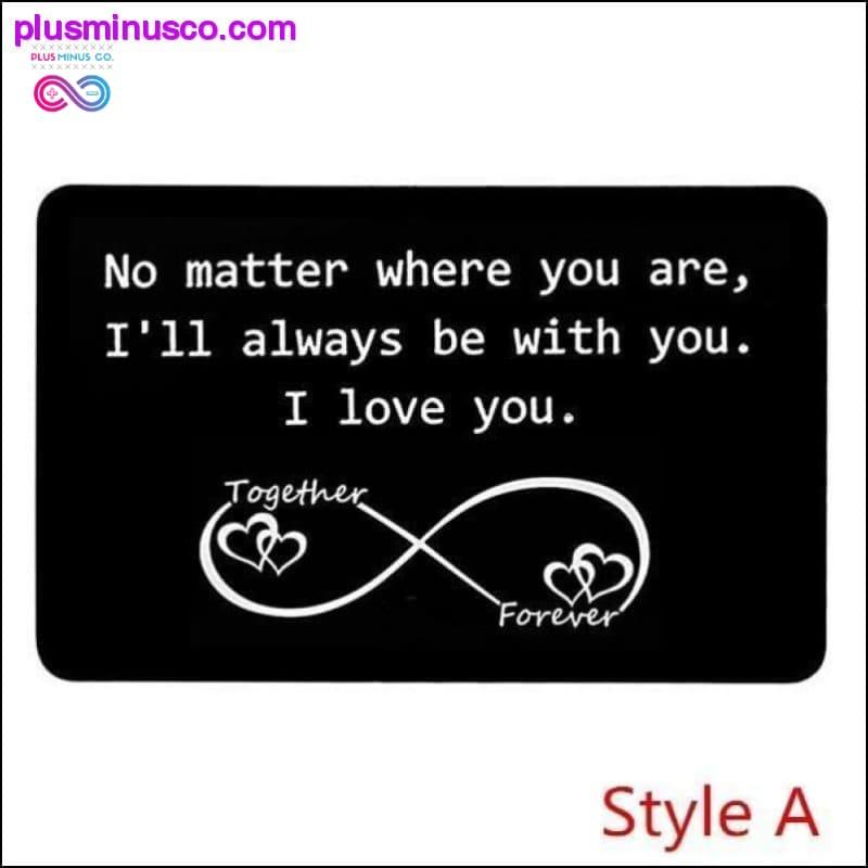 New Year Love Note Boyfriend Gifts Engraved Wallet Cards - plusminusco.com