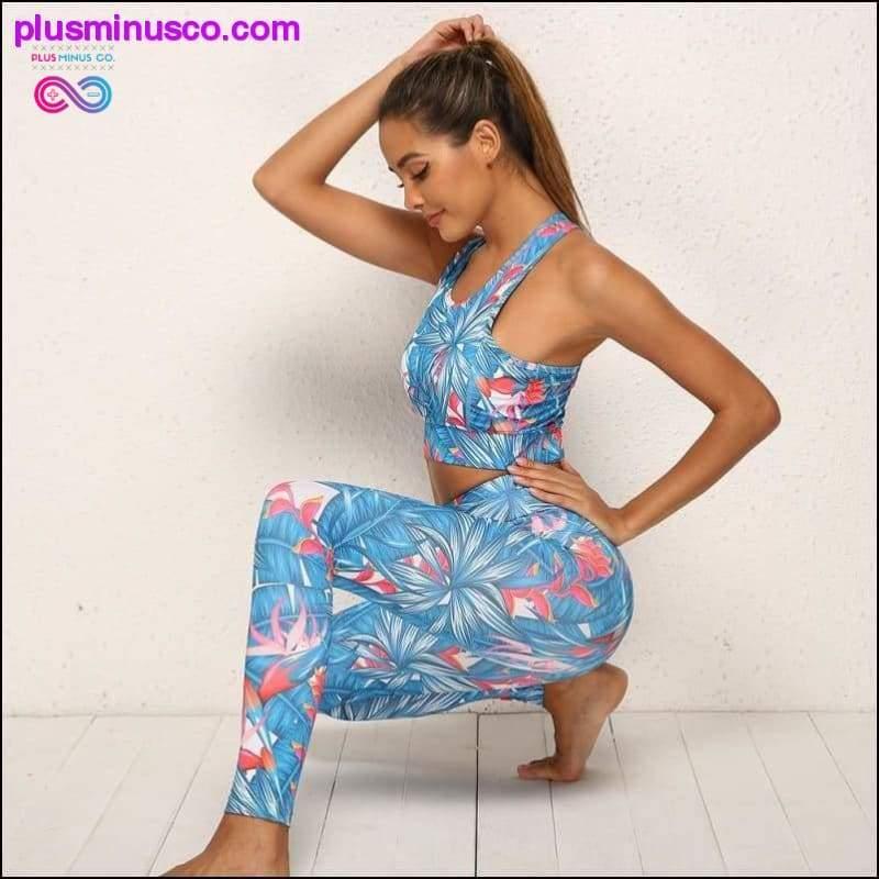 Pinakabagong Women's Sports Suit na Maple Leaf Printed Bottoming Set - plusminusco.com