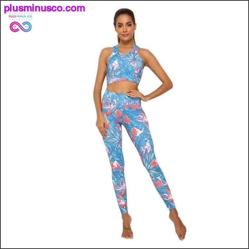 Pinakabagong Women's Sports Suit na Maple Leaf Printed Bottoming Set - plusminusco.com