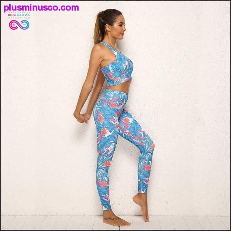 Newest Women's Sports Suit Maple Leaf Printed Bottoming Set - plusminusco.com